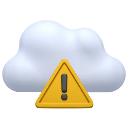 Cloud Danger  3D Icon