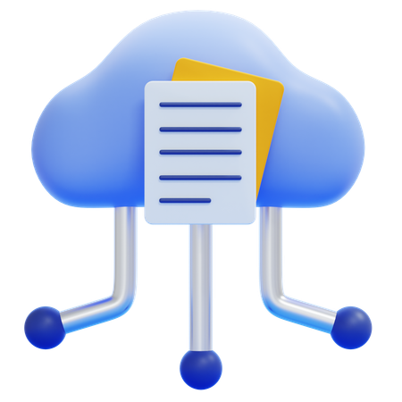 Cloud Data  3D Icon