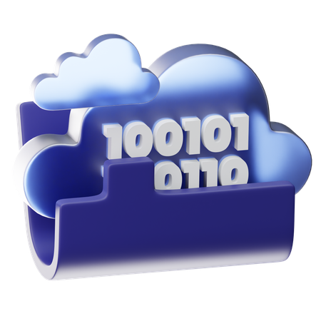 Cloud Data  3D Icon