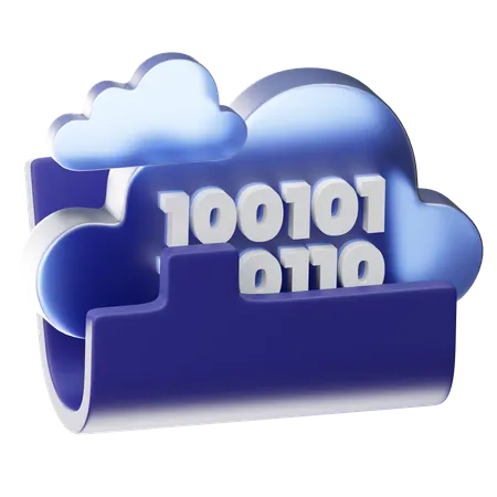Cloud Data  3D Icon