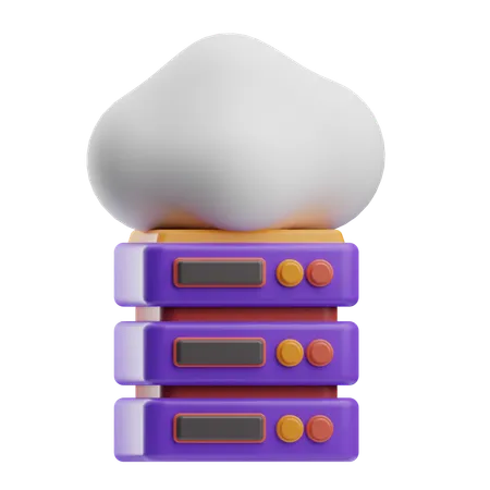 Cloud Data  3D Icon