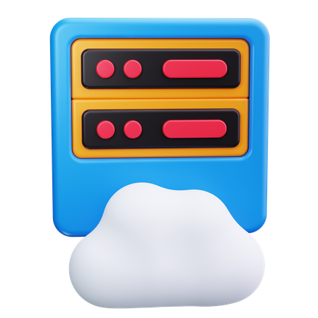 Cloud Data  3D Icon