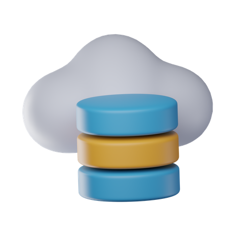 Cloud Data  3D Icon