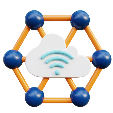 Cloud Data  3D Icon