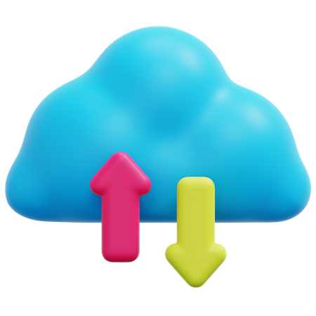 Cloud Data 3D Icon