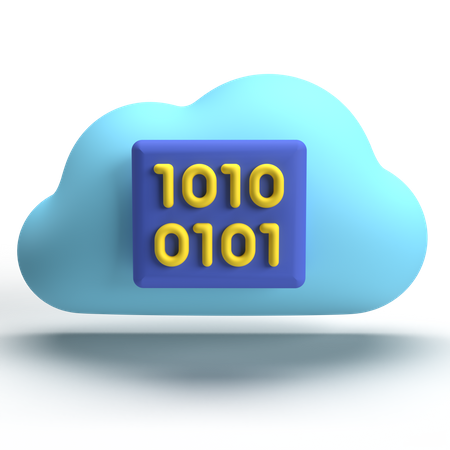 Cloud data  3D Icon