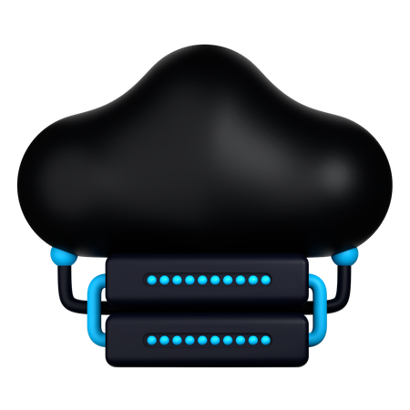 Cloud Data Connection  3D Icon