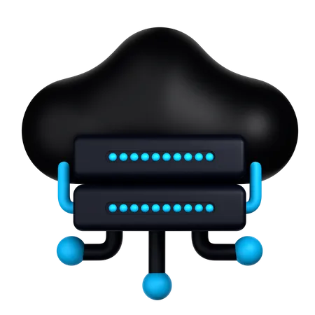 Cloud Data Management  3D Icon