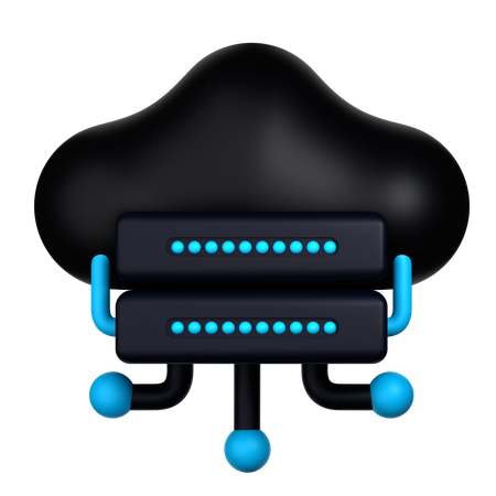 Cloud Data Management  3D Icon
