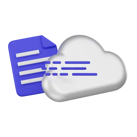 Modernize With A 3 D Document Data Migrate To Cloud Icon Perfect For Web Presentations And Tech Designs Symbolizing Efficient Data Transfer And Storage Elevate Your Visuals For The Digital Age 3D Icon