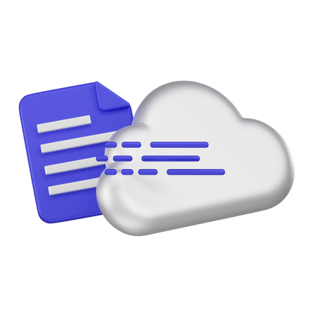 Cloud Data Migration  3D Icon