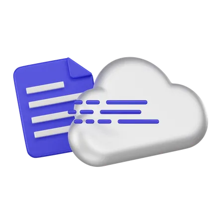 Cloud Data Migration  3D Icon