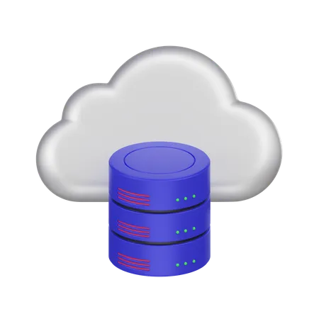 Elevate Projects With A 3 D Cloud Database Icon Ideal For Web Presentations And Tech Designs Symbolizing Efficient And Scalable Data Storage Enhance Your Visuals With Modern Sophistication 3D Icon