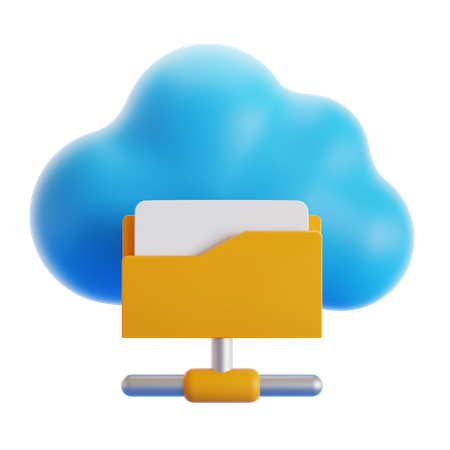 Cloud-Dateifreigabe  3D Icon