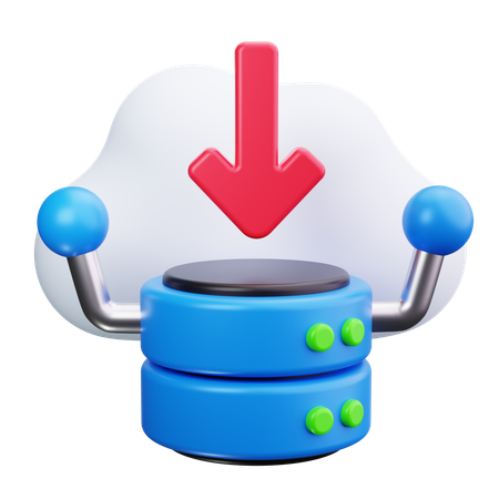 Cloud-Daten  3D Icon