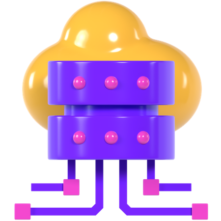 Cloud-Daten  3D Icon