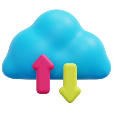 Cloud-Daten  3D Icon