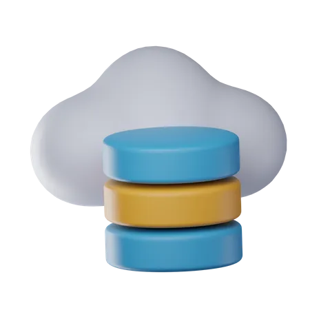 Cloud-Daten  3D Icon