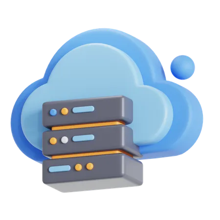 Cloud-Datenbank  3D Icon