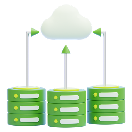 Cloud-Datenbank  3D Icon