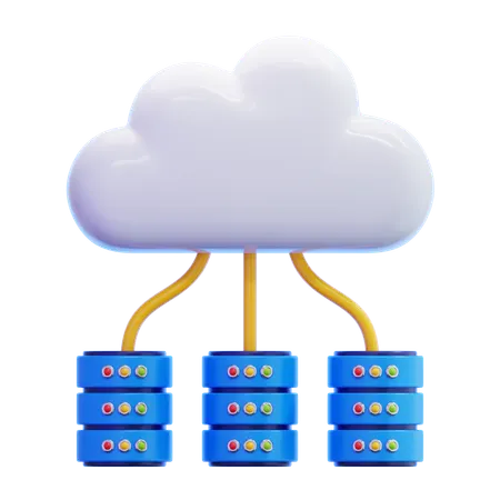 Cloud-Datenbank  3D Icon