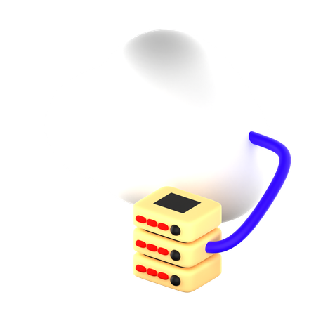 Cloud-Datenbank  3D Icon