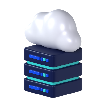 Cloud-Datenbank  3D Icon
