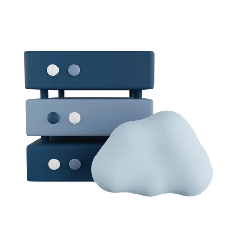 Cloud-Datenbank  3D Illustration