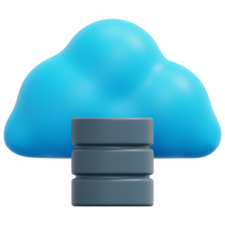 Cloud-Datenbank  3D Icon