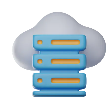 Cloud-Datenbank  3D Icon