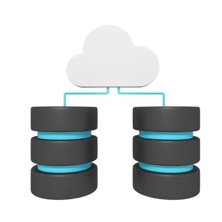 Cloud-Datenbank  3D Icon