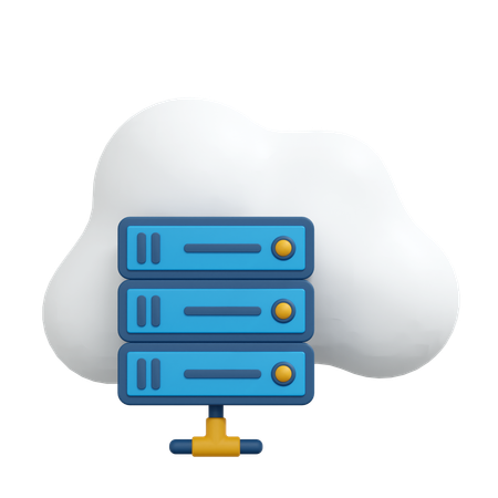 Cloud-Datenserver  3D Icon