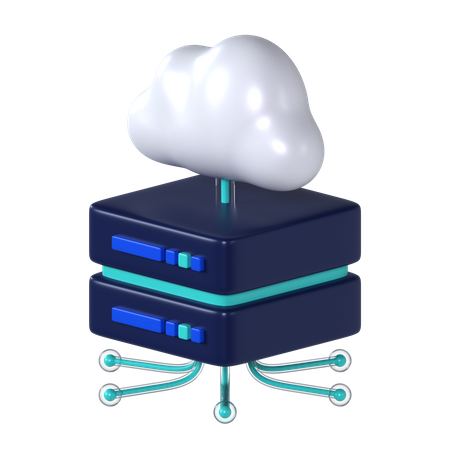 Cloud-Datenserver  3D Icon