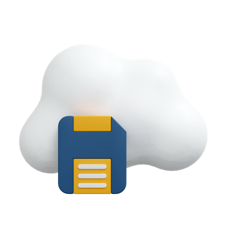 Cloud-Datenspeicher  3D Icon