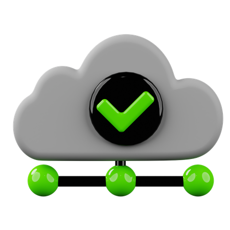 Cloud-Datenübertragung  3D Icon