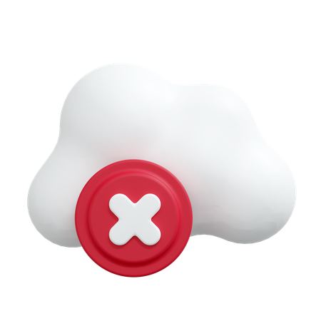Suppression du nuage  3D Icon