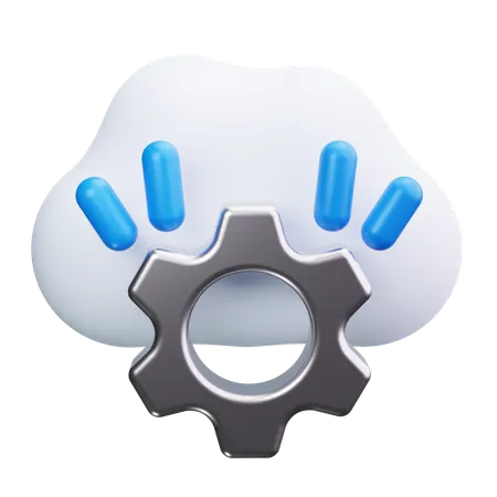 Cloud-Dienst  3D Icon