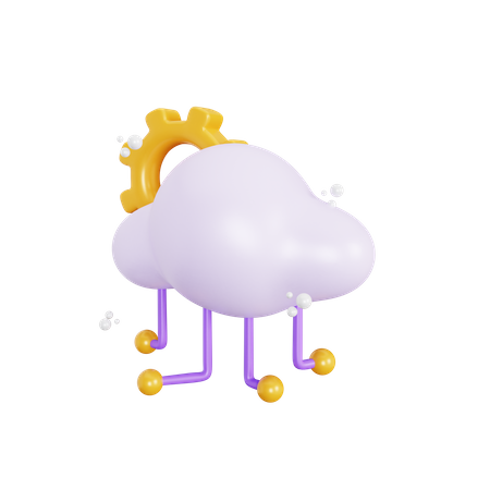 Cloud-Dienst  3D Icon