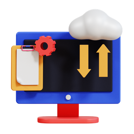Cloud-Dienst  3D Icon