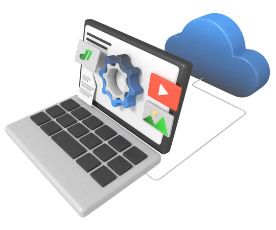 Cloud-Services  3D Icon