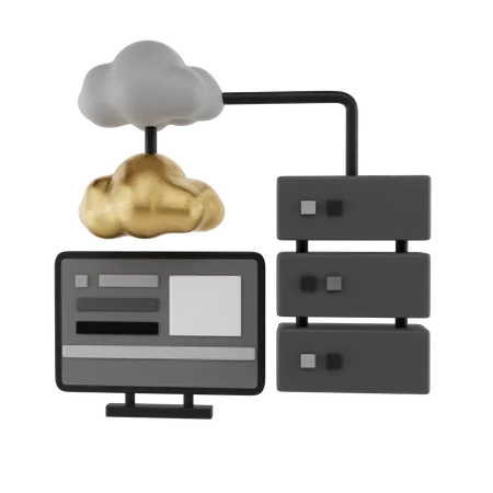 Cloud-Services  3D Illustration