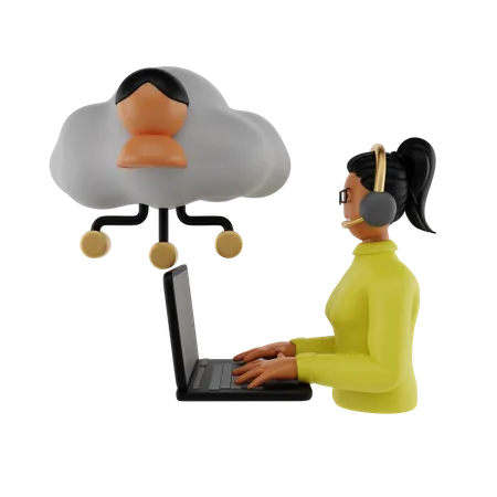 Cloud-Services  3D Illustration