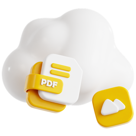 Cloud-Dokument  3D Icon
