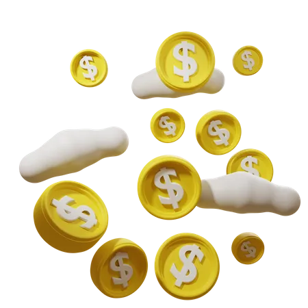 Cloud Dollar  3D Icon