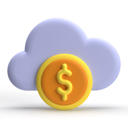 Cloud Doller  3D Icon