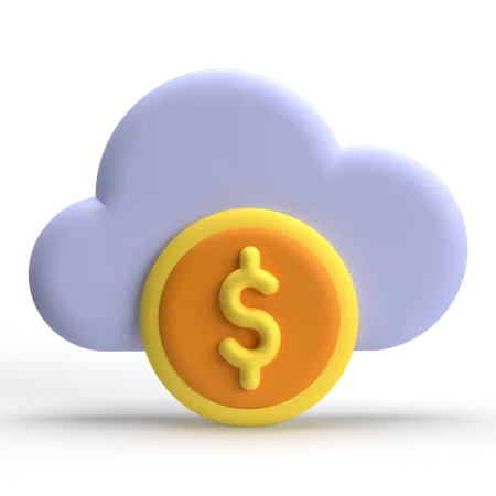 Cloud Doller  3D Icon