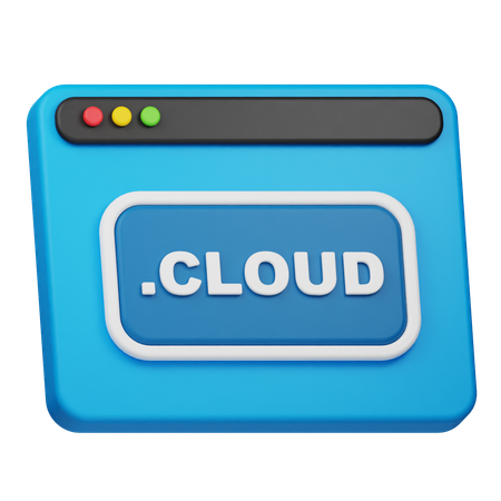 CLOUD Domain  3D Icon