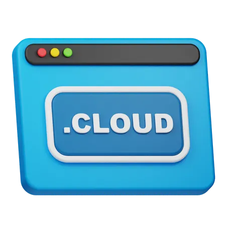 CLOUD Domain  3D Icon