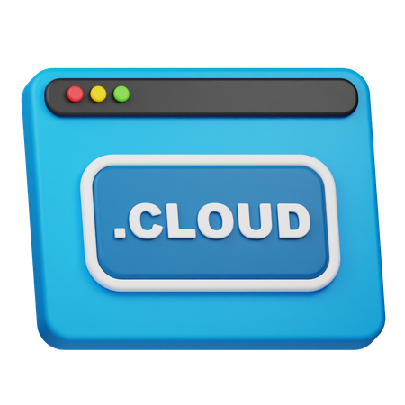 Cloud-Domäne  3D Icon