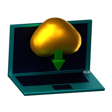 クラウドダウンロード  3D Icon